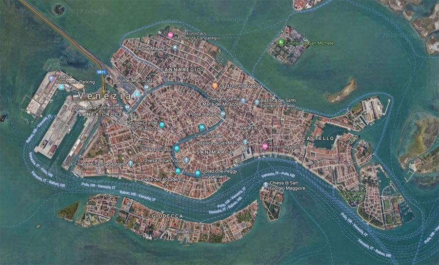 Venice Italy Map
